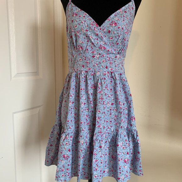 Floral Print Ruffle Hem Cami Dress - Picture 6 of 6